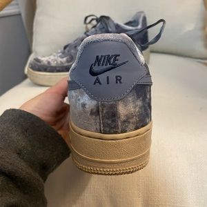 Crushed velvet Air Force 1’s